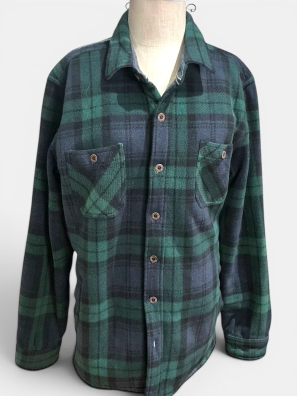 Weatherproof Sherpa Lined Plaid Flannel Shirt Jacket Shacket Men’s L